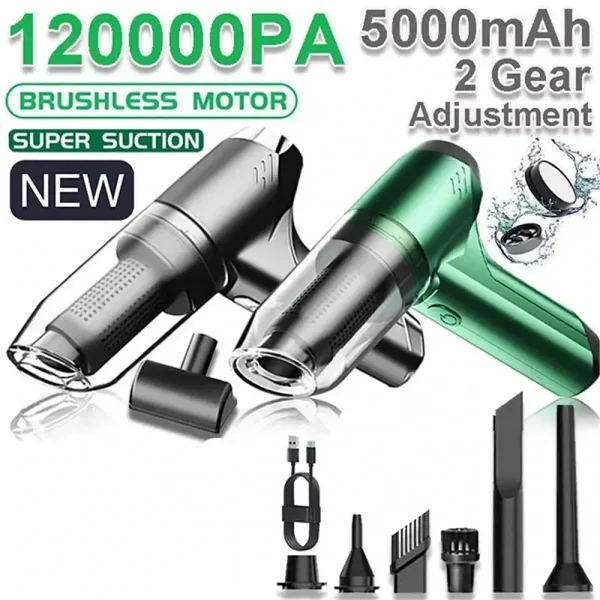 120,000 Pa Power Car Vacuum