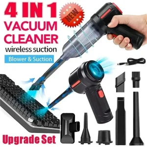 4-in-1 Cordless Car Vacuum & Air Duster